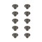 Corio 0.9" Diameter Antique Bronze Mushroom Knob Multipack (Set of 10)